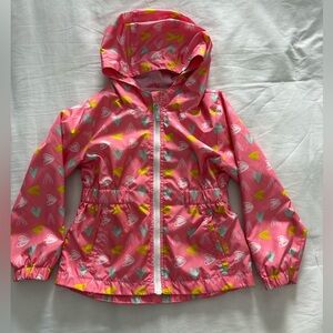 Cat & Jack Heart Patterned Hooded spring Jacket - 4T